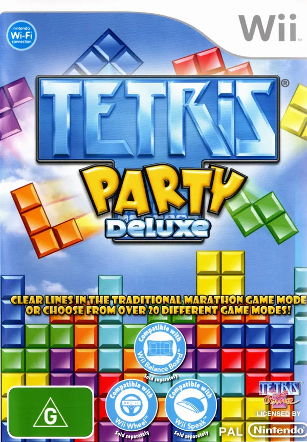 Game | Nintendo Wii | Tetris Party Deluxe Physical Video Games Game Nintendo