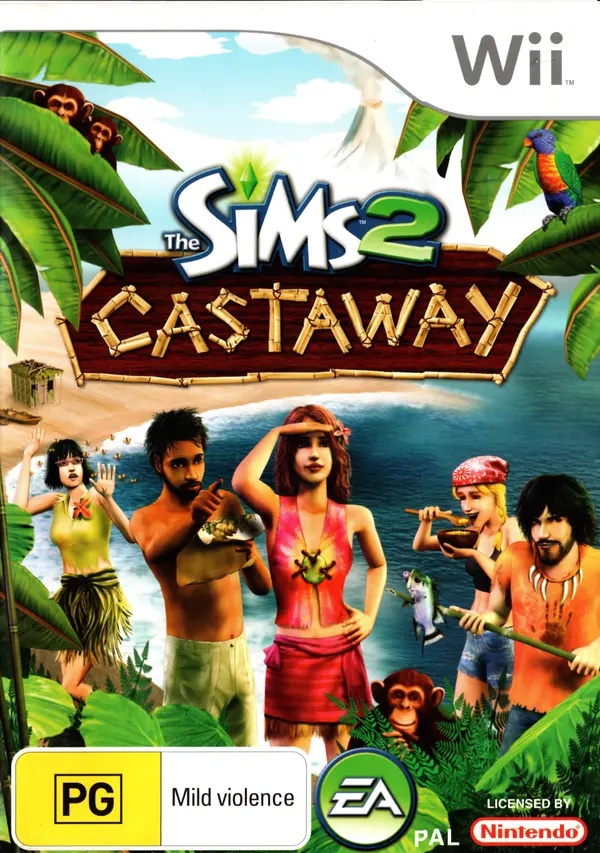 Game | Nintendo Wii | The Sims 2: Castaway Physical Video Games Game Nintendo