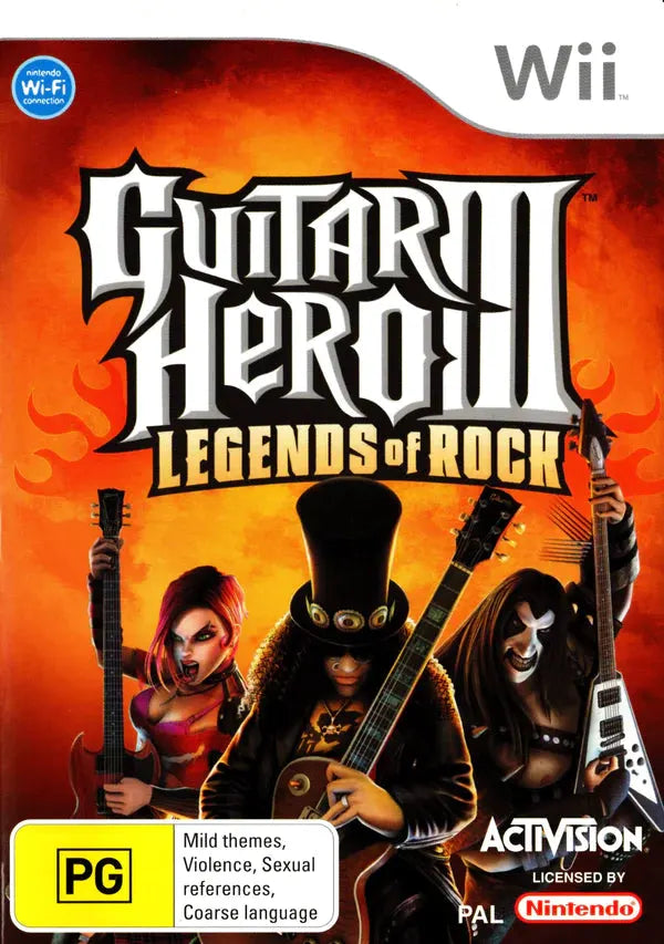 Game | Nintendo Wii | Guitar Hero III Legends Of Rock Physical Video Games Game Nintendo