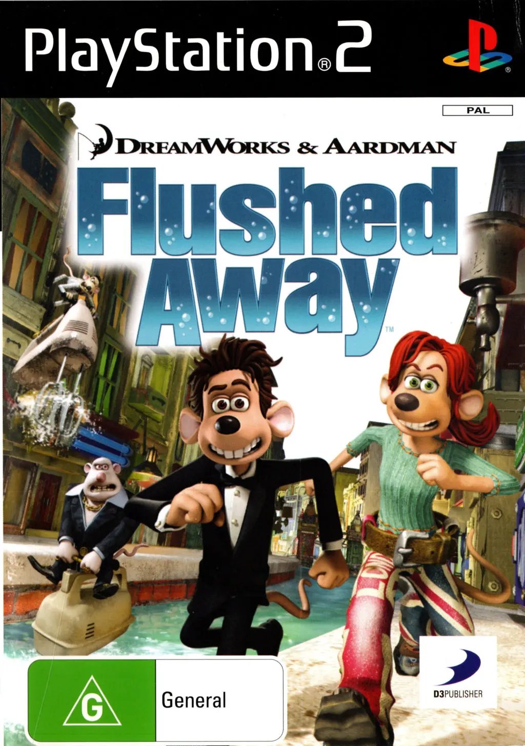 Game | Sony PlayStation PS2 | Flushed Away Physical Video Games Game Sony