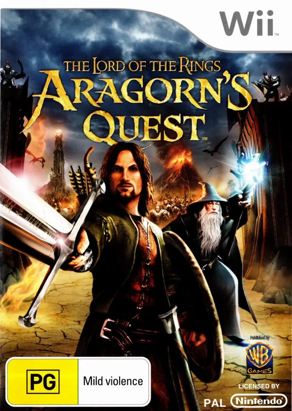 Game | Nintendo Wii | Lord Of The Rings: Aragorn's Quest Physical Video Games Game Nintendo