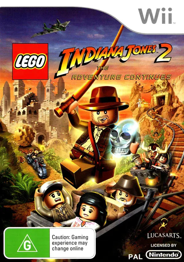 Game | Nintendo Wii | LEGO Indiana Jones 2: The Adventure Continues Physical Video Games Game Nintendo