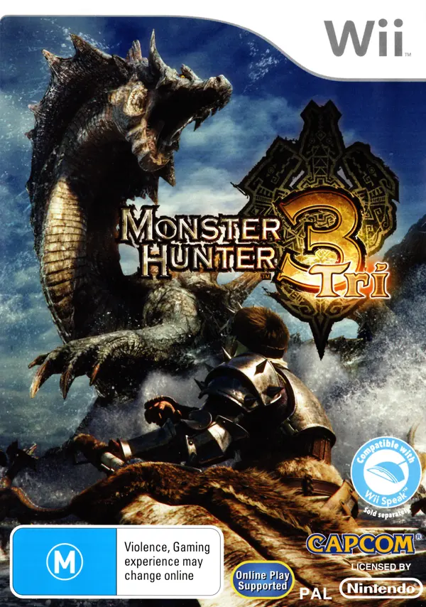Game | Nintendo Wii | Monster Hunter Tri 3 Physical Video Games Game Nintendo