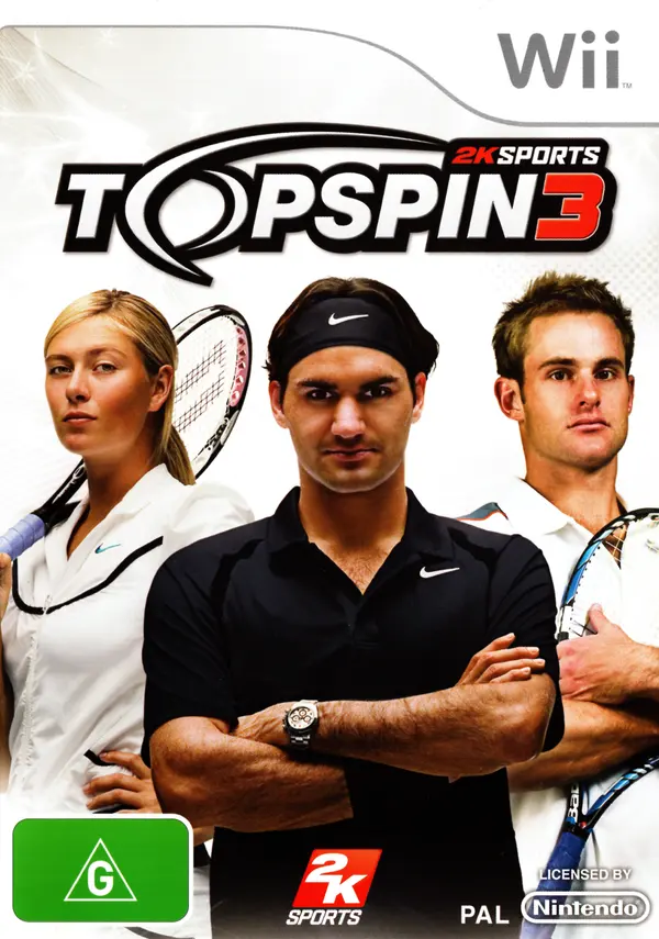 Game | Nintendo Wii | Top Spin 3 Physical Video Games Game Nintendo