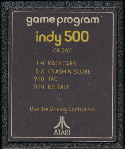 Game | Atari 2600 | Indy 500 (Text Label)