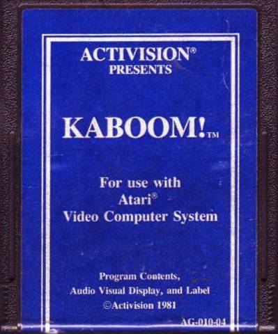 Game | Atari 2600 | Kaboom (Blue Label)