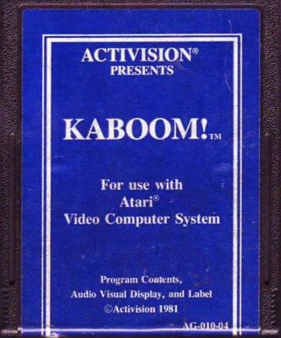 Game | Atari 2600 | Kaboom (Blue Label) Physical Video Games Game Atari
