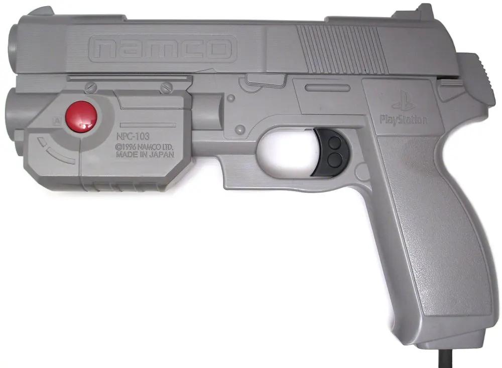 Controller | Sony PlayStation PS1 | Gun Con Light Gun Namco Genuine Guncon NPC-103 G-Con 45 Video Game Console Accessories Controllers & Attachments Sony
