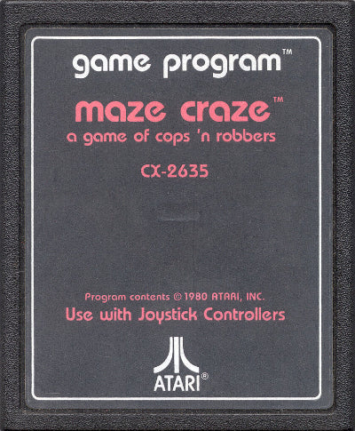 Game | Atari 2600 | Maze Craze (Text Label)