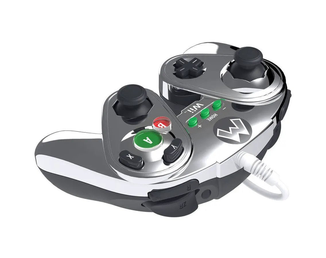Controller | Nintendo Wii U | Metal Mario Wired Fight Pad Classic Controller Pro Video Game Consoles Controllers & Attachments Nintendo