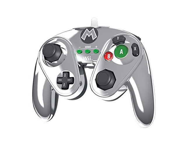 Controller | Nintendo Wii U | Metal Mario Wired Fight Pad Classic Controller Pro