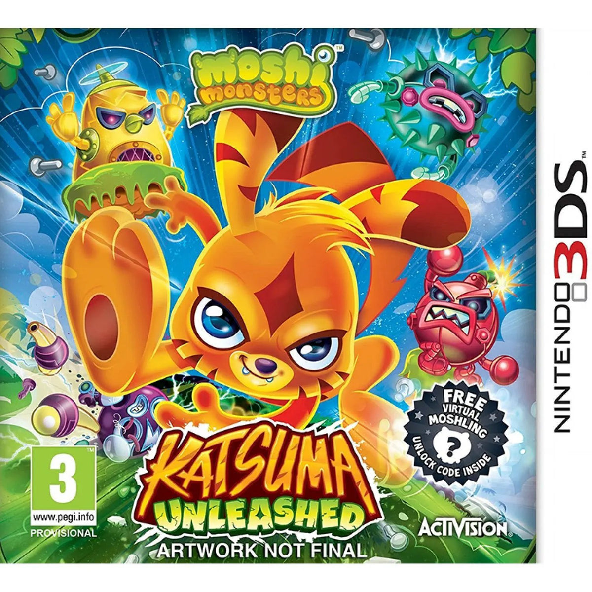 Game | Nintendo 3DS | Moshi Monsters: Katsuma Unleashed Physical Video Games Game Nintendo