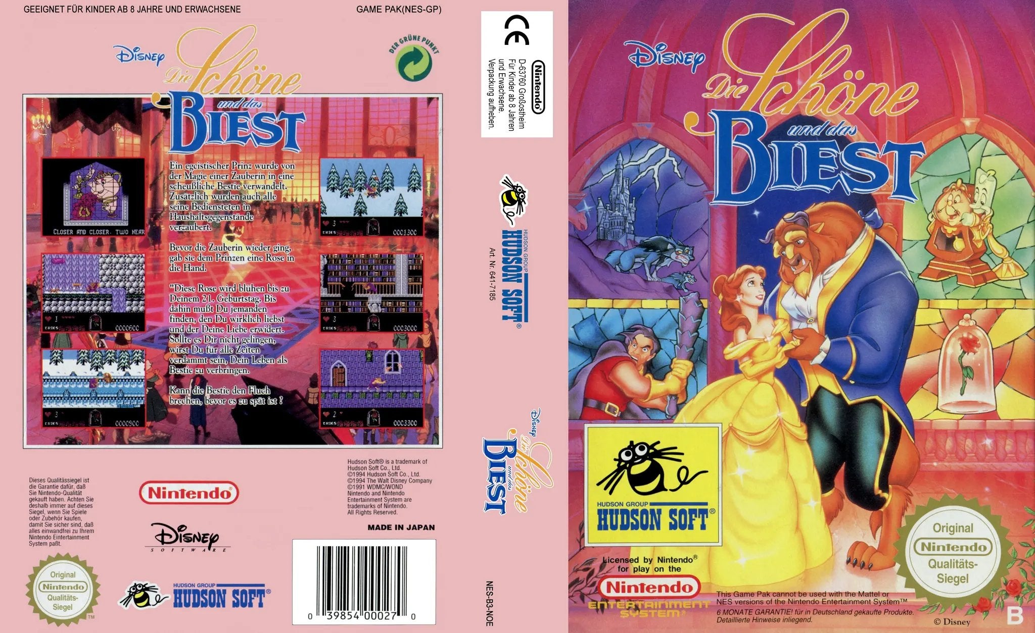 Game | Nintendo NES | Beauty And The Beast Physical Video Games Game Nintendo
