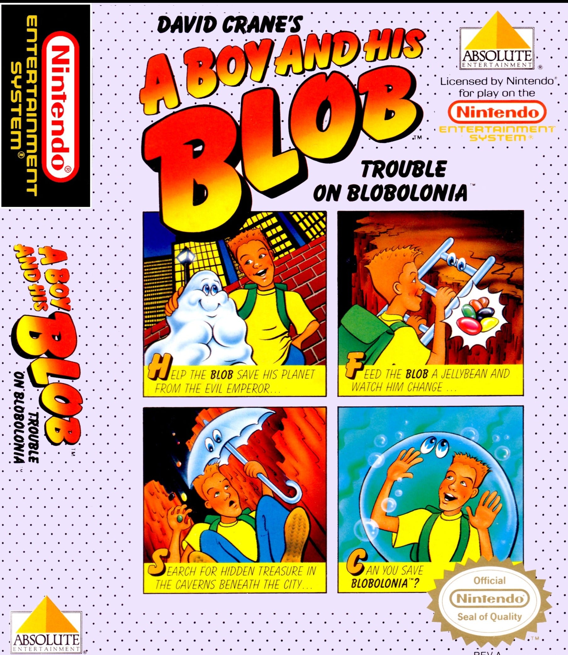 A boy and sale his blob nintendo