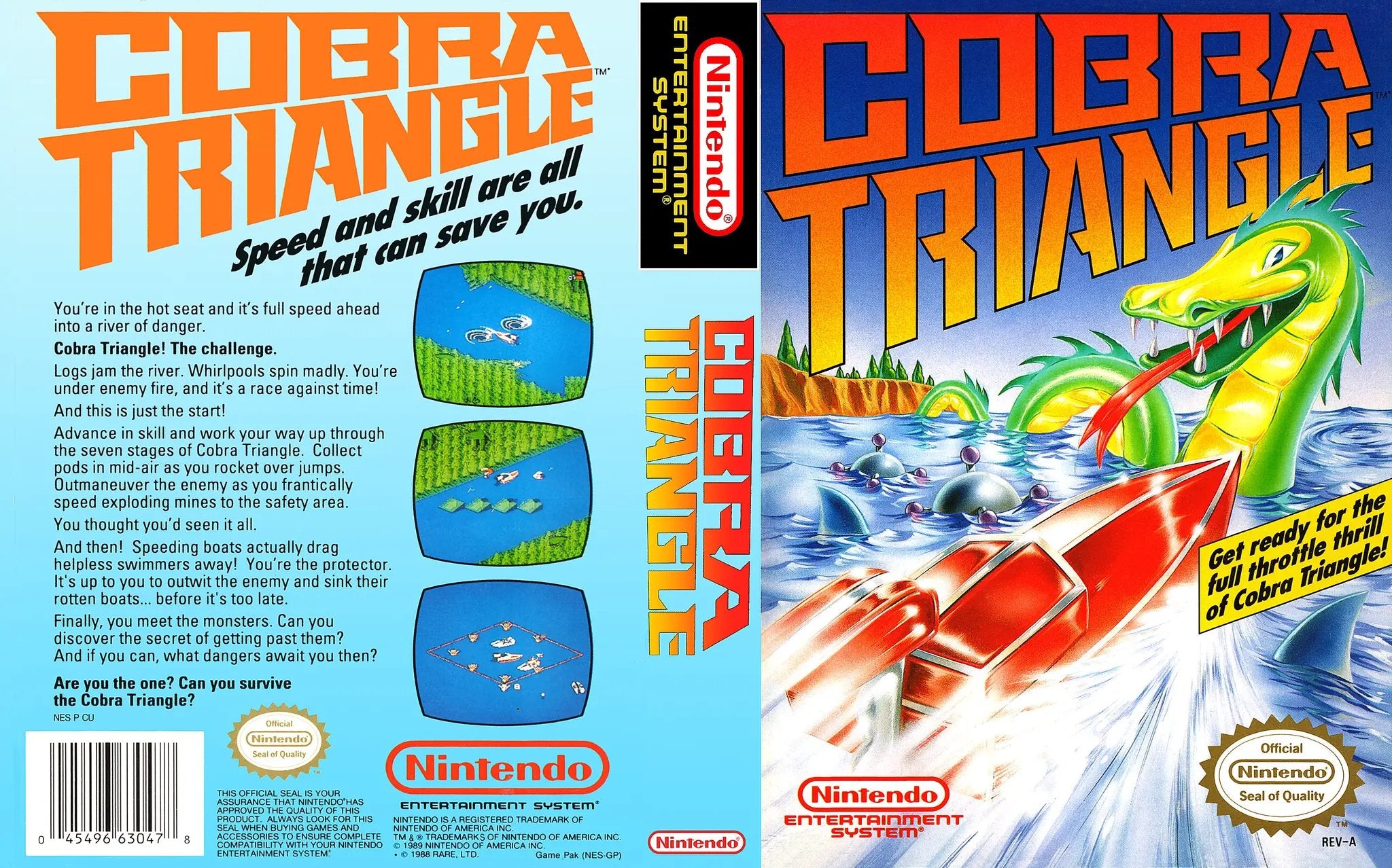 Game | Nintendo NES | Cobra Triangle Physical Video Games Game Nintendo