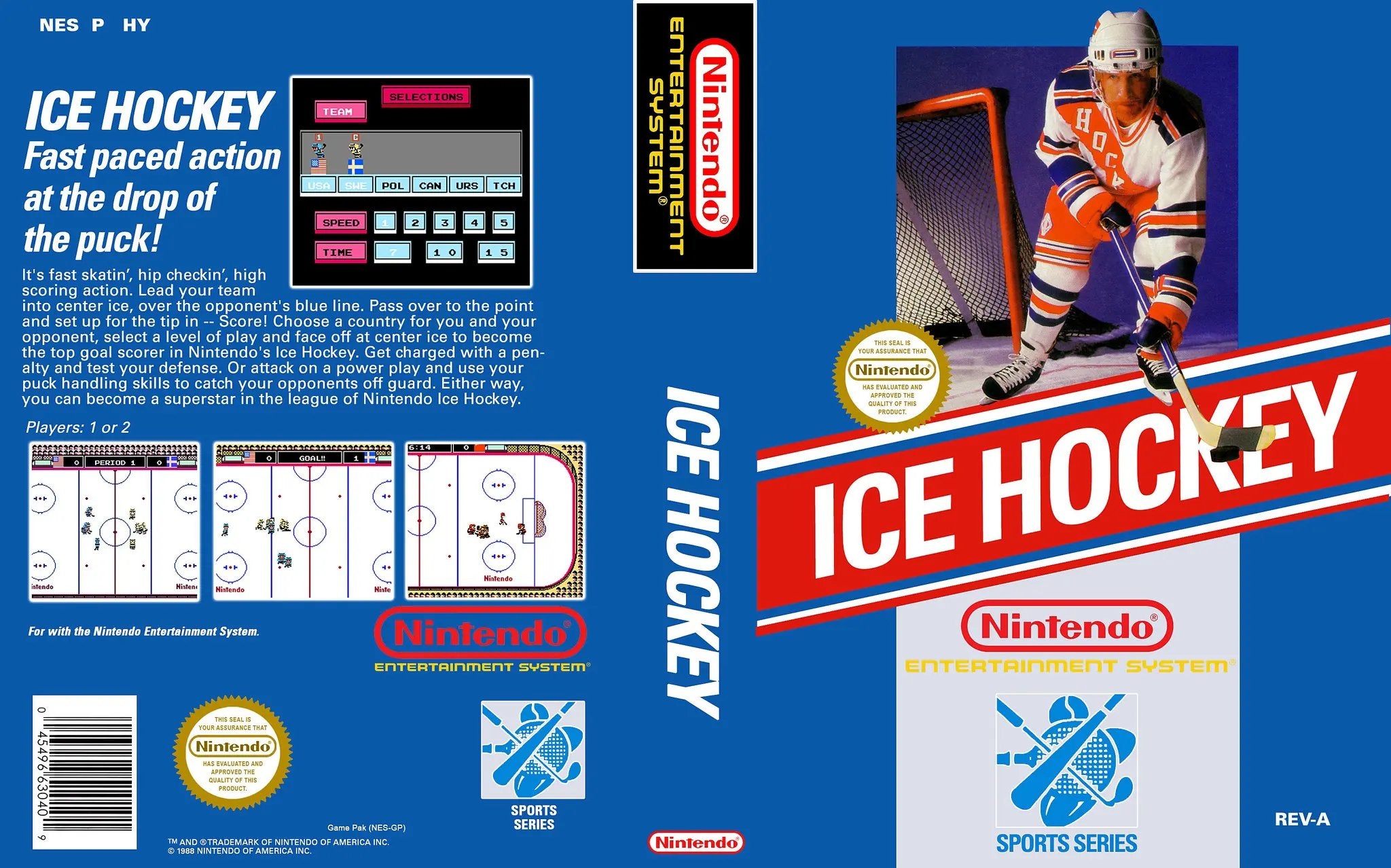 Game | Nintendo NES | Ice Hockey Physical Video Games Game Nintendo