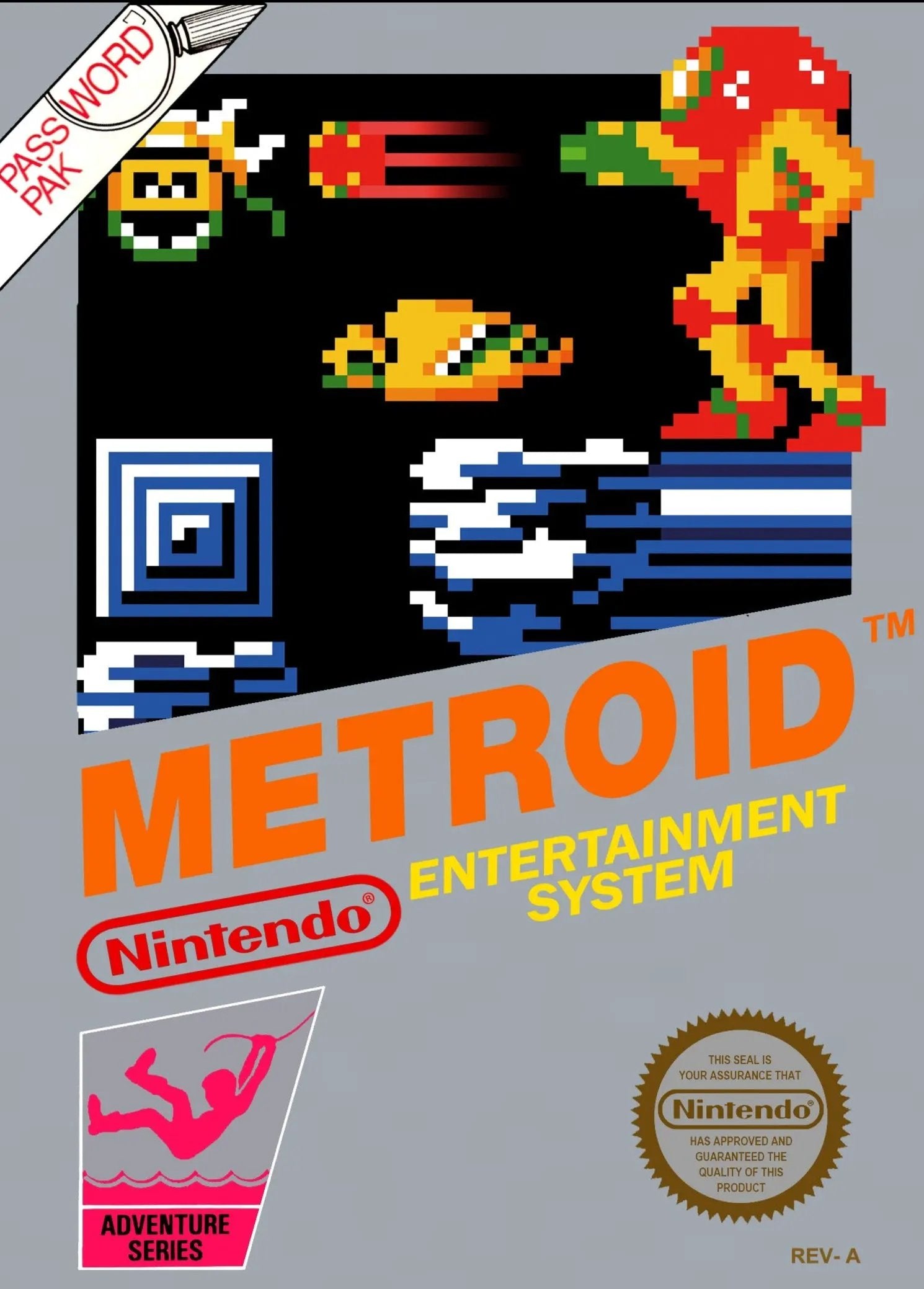 Game | Nintendo NES | Metroid Physical Video Games Game Nintendo