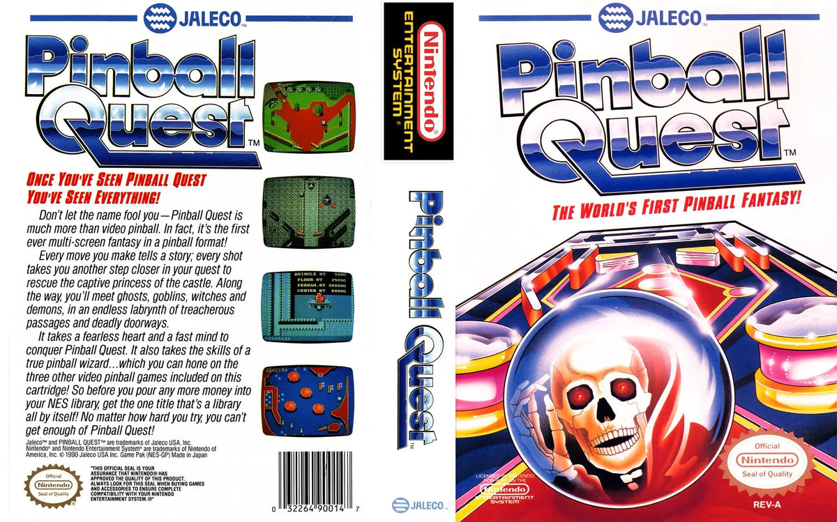 Game | Nintendo NES | Pinball Quest Physical Video Games Game Nintendo