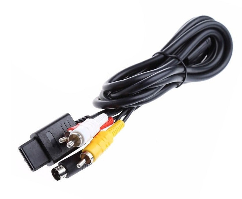 Accessory | Nintendo SNES N64 GameCube | Composite Video AV Cable PAL