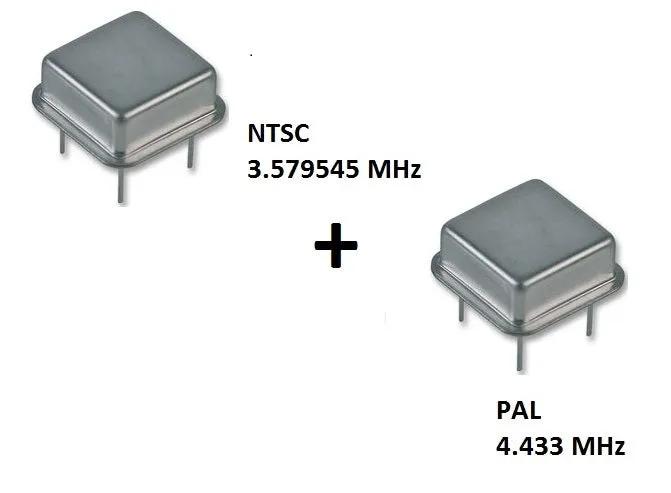 Parts | Service Repair | Crystal Oscillator 4.433MHz PAL 3.579 NTSC Colour 5V 4pin XTal Home Game Console Accessories Accessory RetroSales.com.au