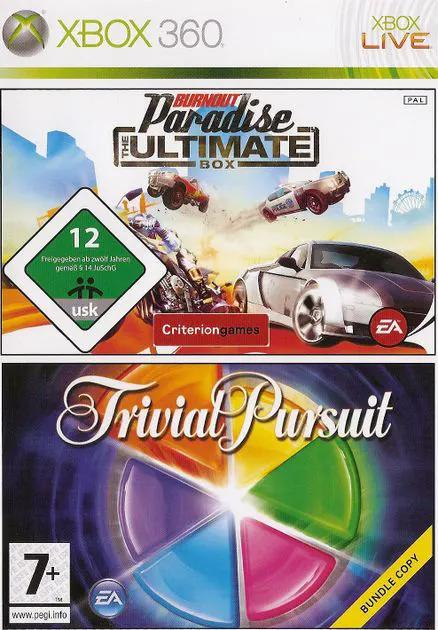 Game | Xbox 360 | Burnout Paradise Ultimate Box + Trivial Pursuit Physical Video Games Game Microsoft