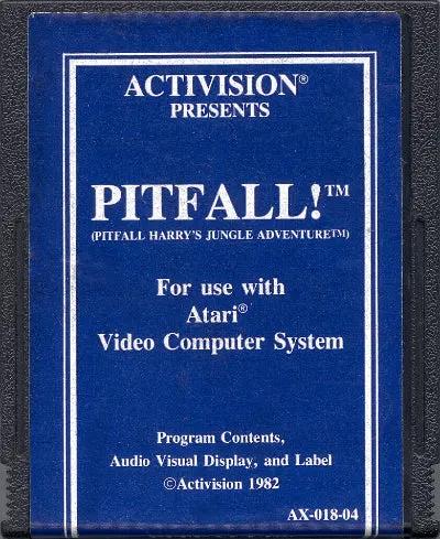 Game | Atari 2600 | Pitfall (Blue Label) Physical Video Games Game Atari