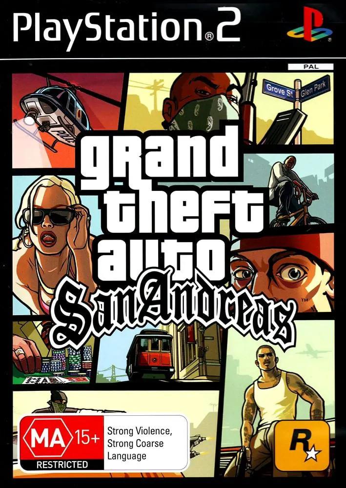 Game | Sony PlayStation PS2 | GTA Grand Theft Auto: San Andreas Physical Video Games Game Sony