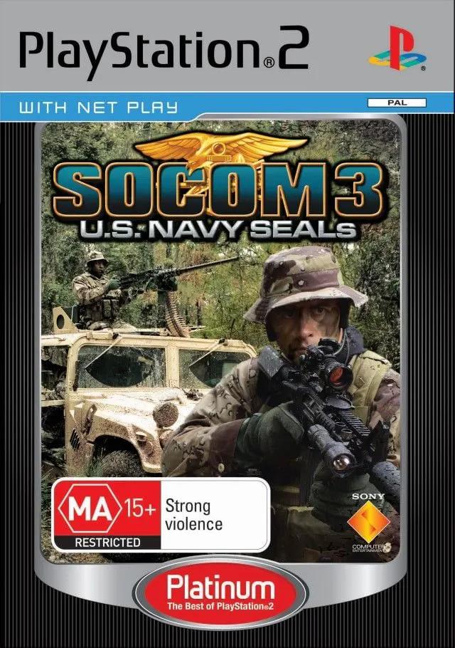 Game | Sony PlayStation PS2 | SOCOM 3 US Navy Seals (Platinum) Physical Video Games Game Sony