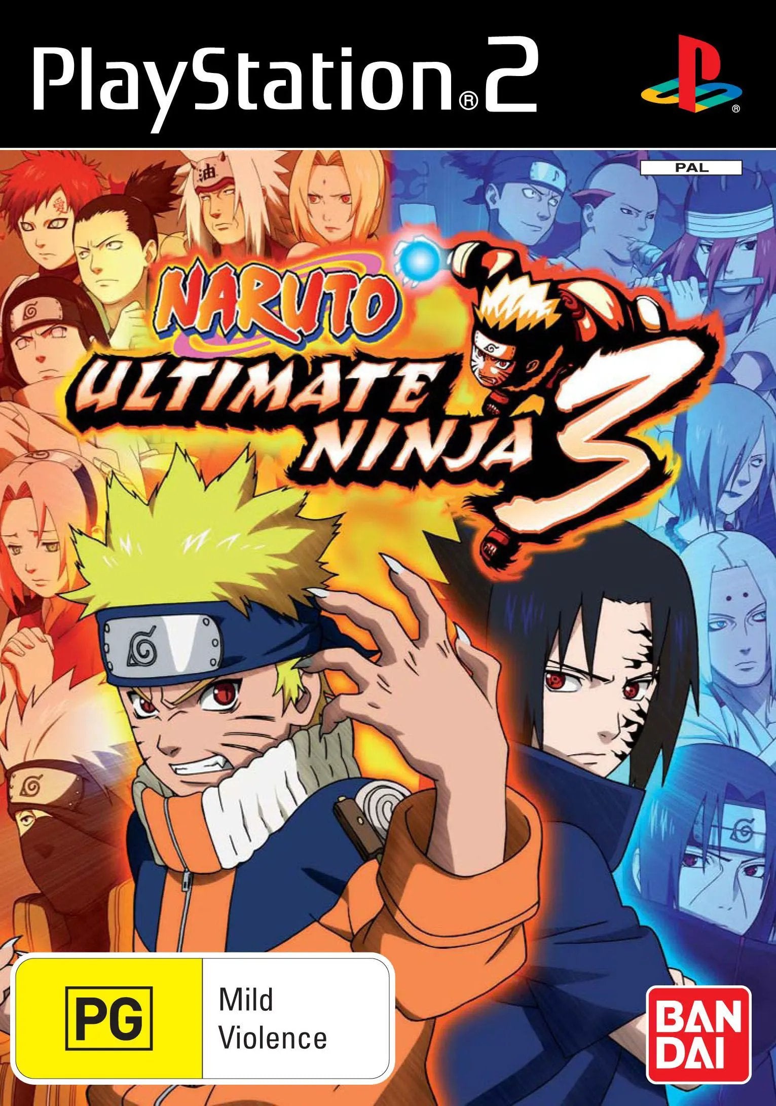 Game | Sony PlayStation PS2 | Naruto Ultimate Ninja 3 Physical Video Games Game Sony