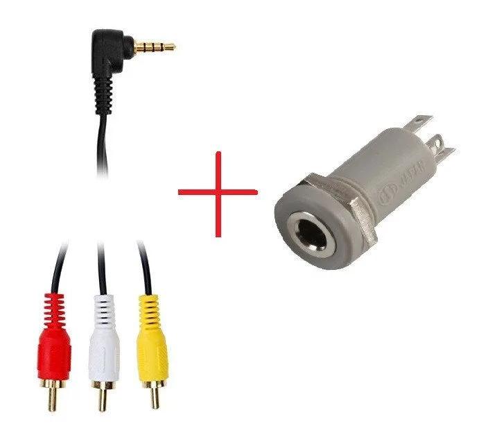 Parts | Service Repair | RCA Cable Plug & Socket Stereo 4pin TRRS Chassis Mount Home Game Console Accessories Accessory RetroSales.com.au