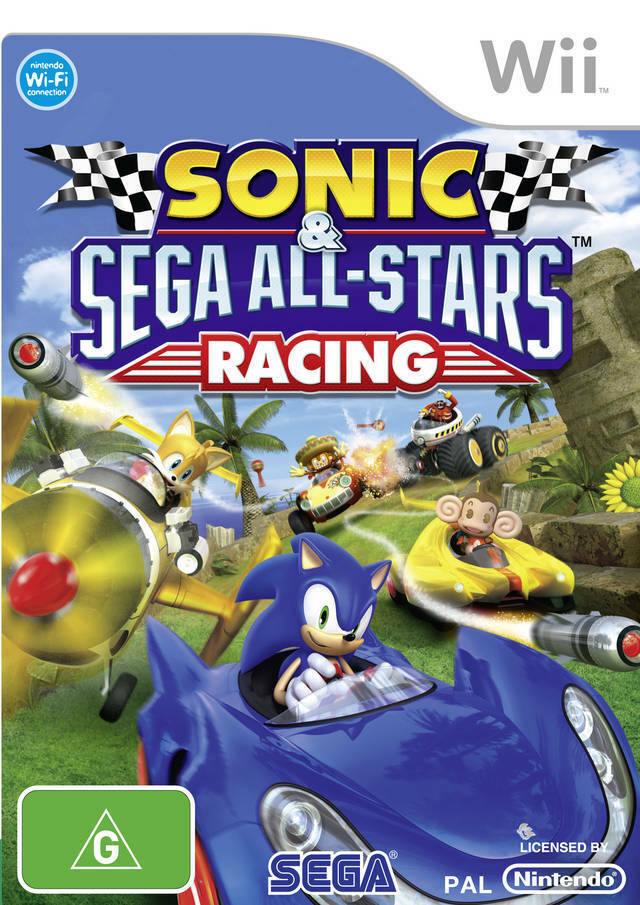 Game Nintendo Wii Sonic Sega All-Stars Racing