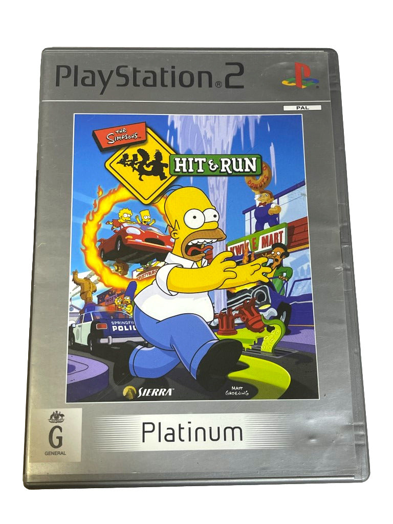 Game | Sony PlayStation PS2 | The Simpsons Hit And Run (Platinum)