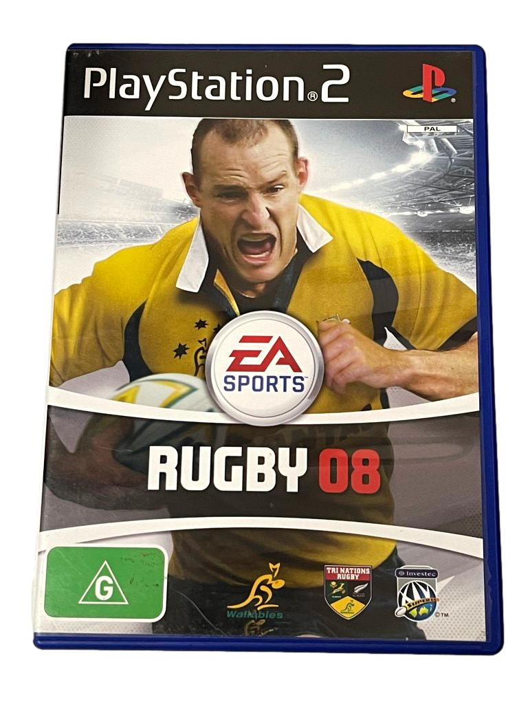 Game | Sony PlayStation PS2 | Rugby 08 Physical Video Games Game Sony