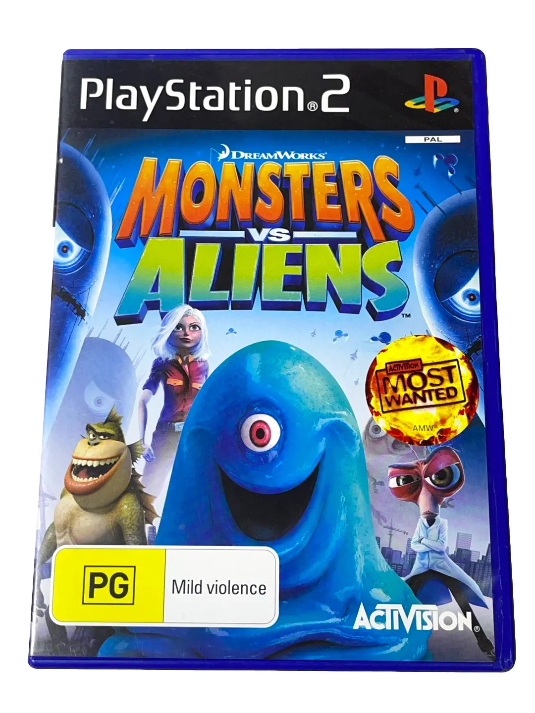 Game | Sony PlayStation PS2 | Monsters Vs. Aliens Physical Video Games Game Sony