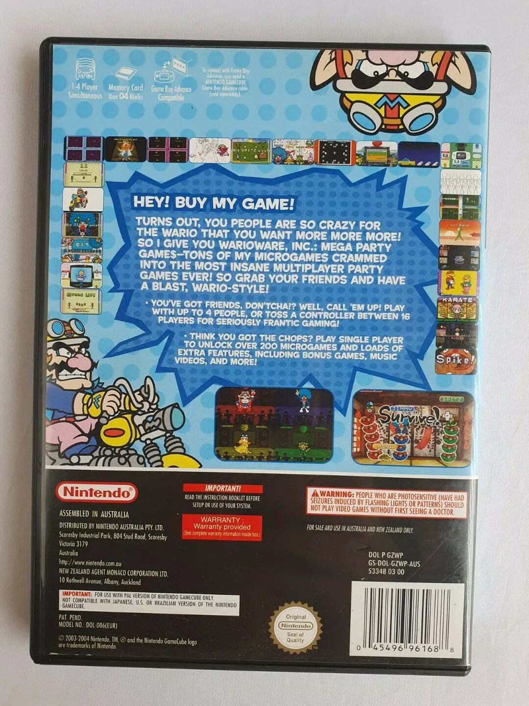 Game | Nintendo GameCube | Wario Ware Mega Party Games Physical Video Games Game Nintendo