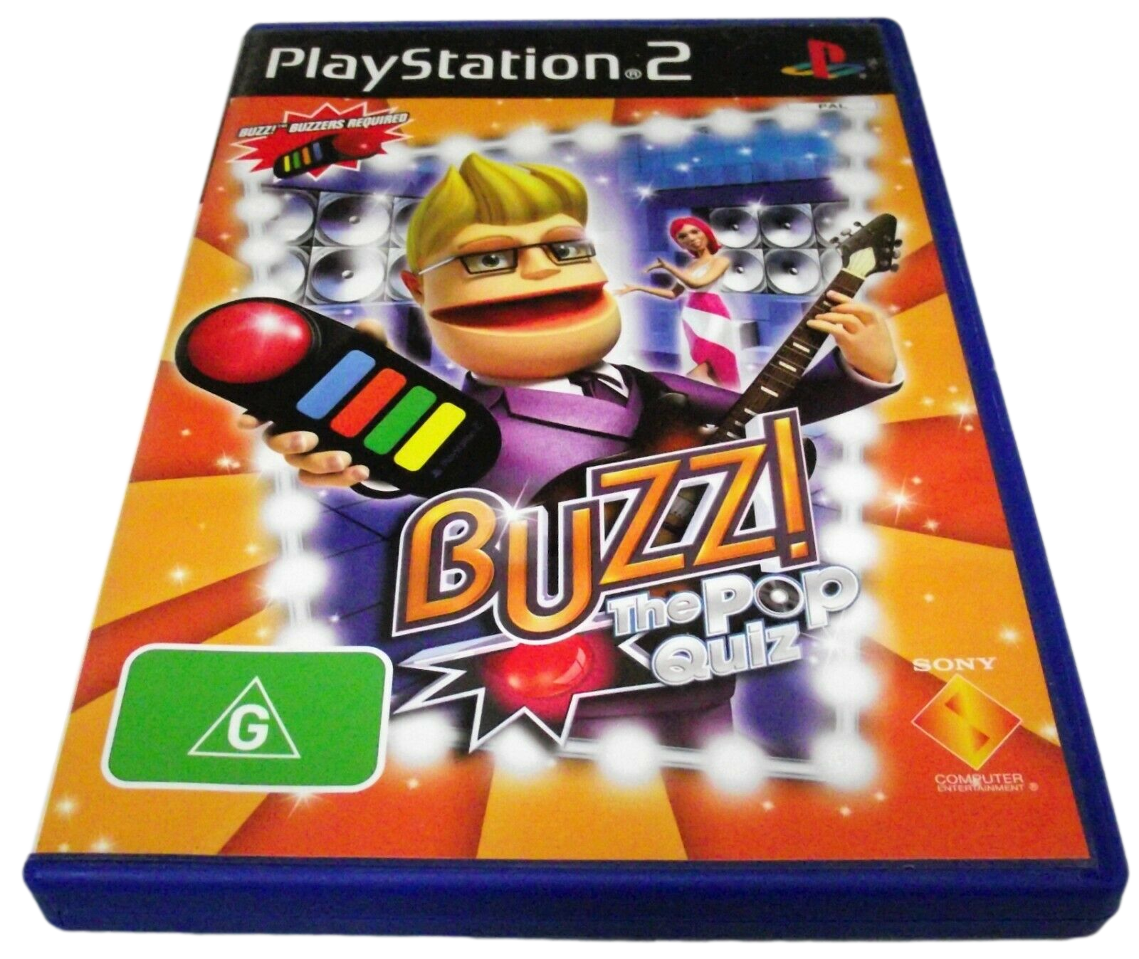 Game | Sony PlayStation PS2 | Buzz The Pop Quiz Physical Video Games Game Sony