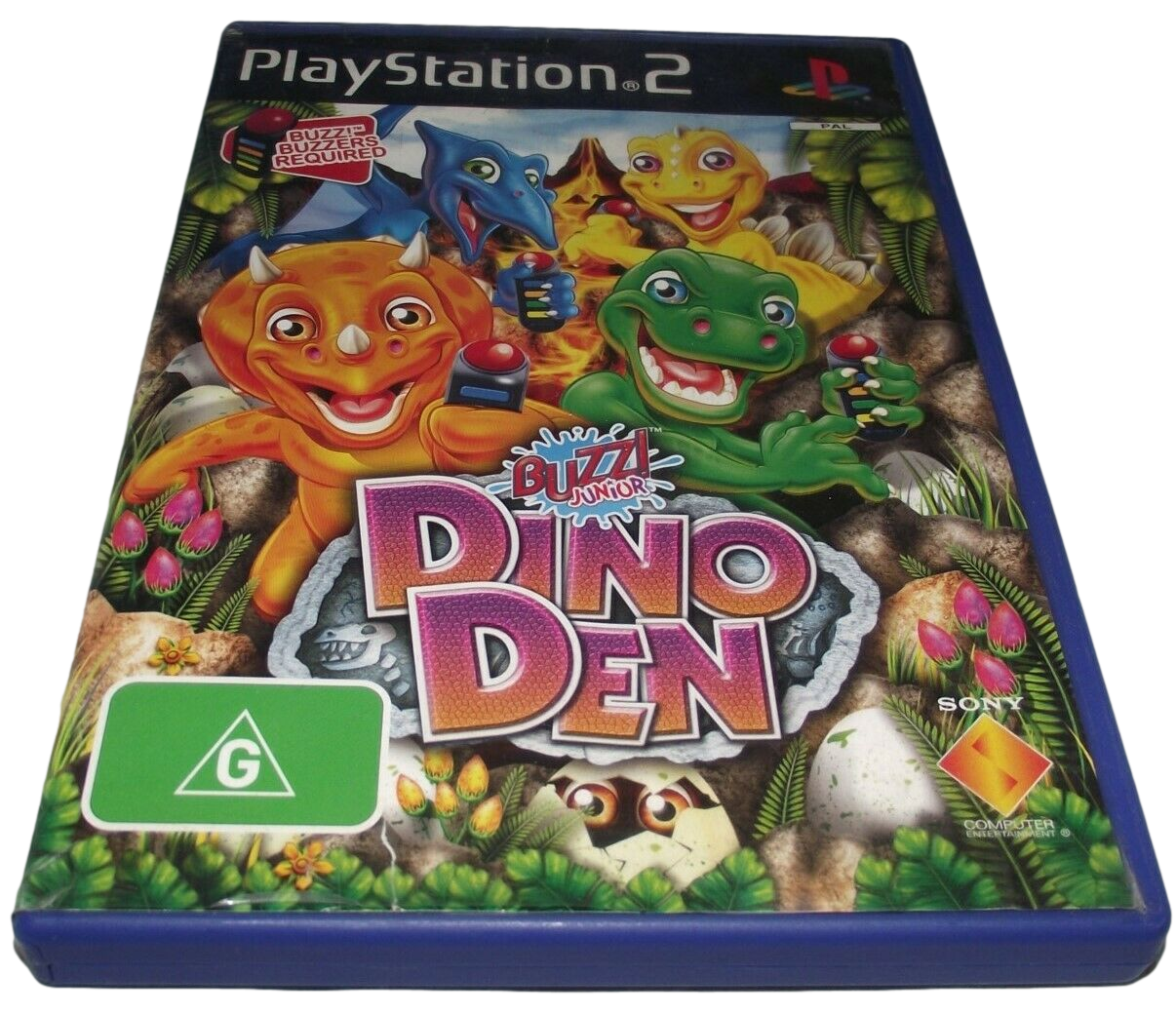 Game | Sony PlayStation PS2 | Buzz! Junior: Dino Den Physical Video Games Game Sony