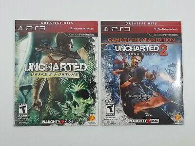 Game | Sony PlayStation PS3 | Uncharted 1 & 2 Double Pack Physical Video Games Game Sony