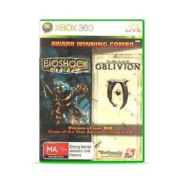 Game | Xbox 360 | BioShock The Elder Scrolls IV Oblivion Award Winning Combo Physical Video Games Game Microsoft