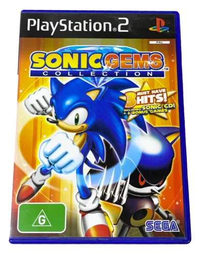 Game | Sony PlayStation PS2 | Sonic Gems Collection Physical Video Games Game Sony