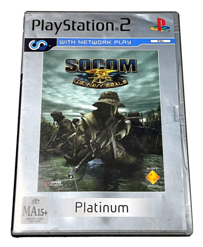 Game | Sony PlayStation PS2 | SOCOM US Navy Seals (Platinum) Physical Video Games Game Sony