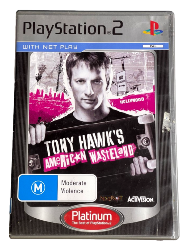 Game | Sony PlayStation PS2 | Tony Hawk American Wasteland (Platinum) Physical Video Games Game Sony