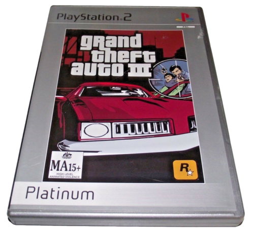 Game | Sony PlayStation PS2 | GTA Grand Theft Auto III (Platinum) Physical Video Games Game Sony