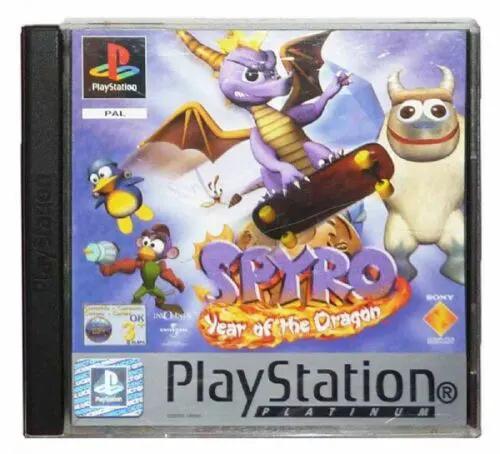 Game | Sony PlayStation PS1 | Spyro Year Of The Dragon (Platinum) Physical Video Games Game Sony