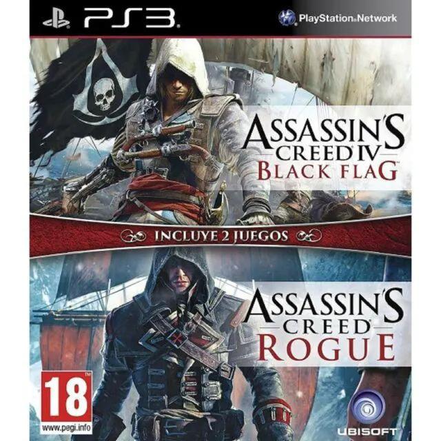 Game | Sony PlayStation PS3 | Assassin's Creed Black Flag & Rogue Physical Video Games Game Sony