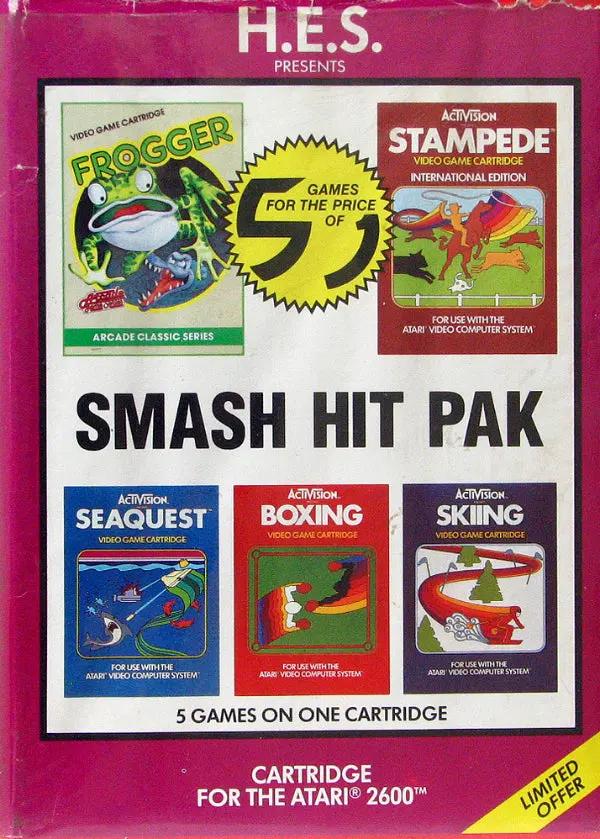 Game | Atari 2600 | Smash Hit Pak Physical Video Games Game Atari