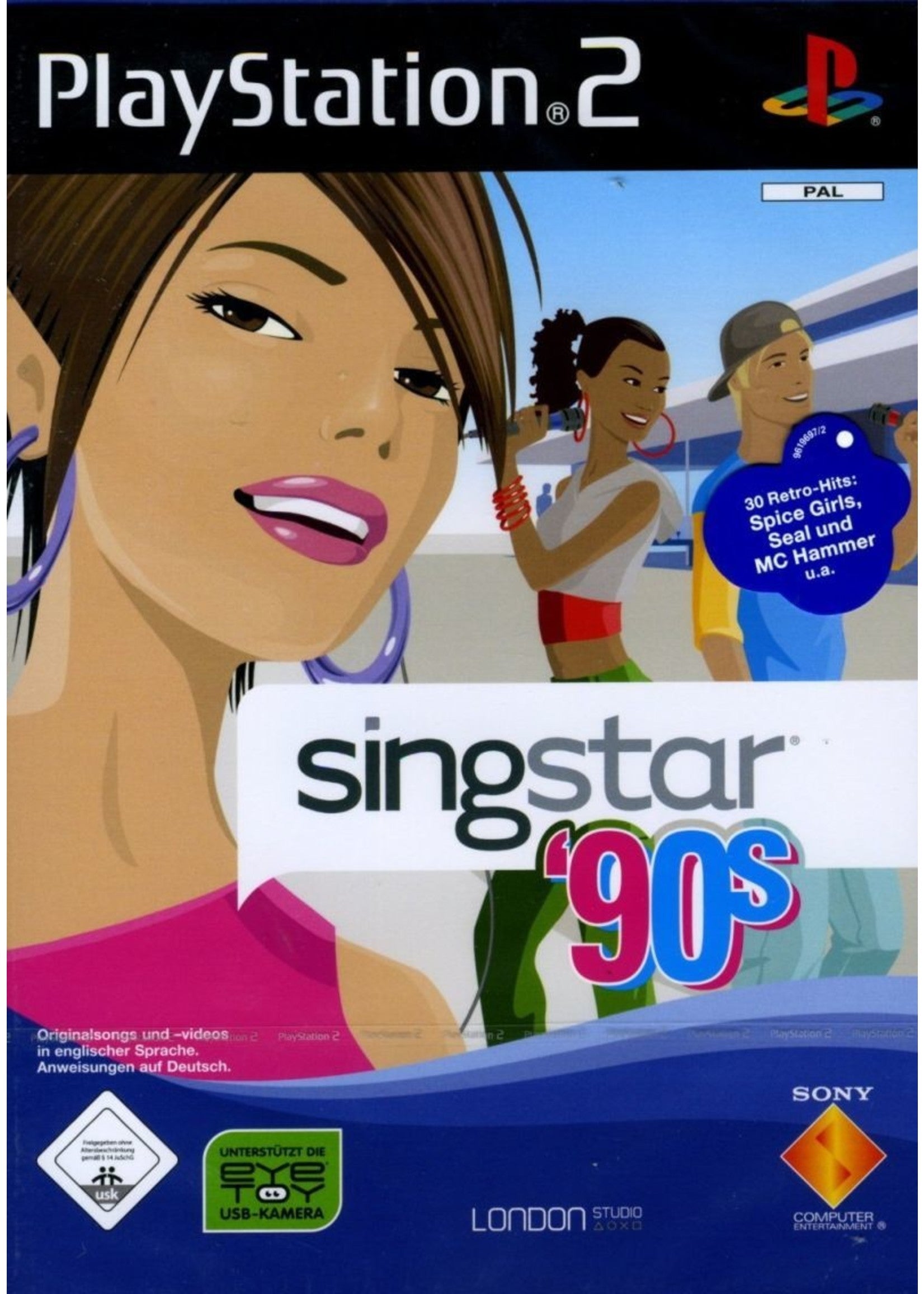 Accessory | Sony PlayStation PS2 | Singstar 90s Microphone Set with Game
