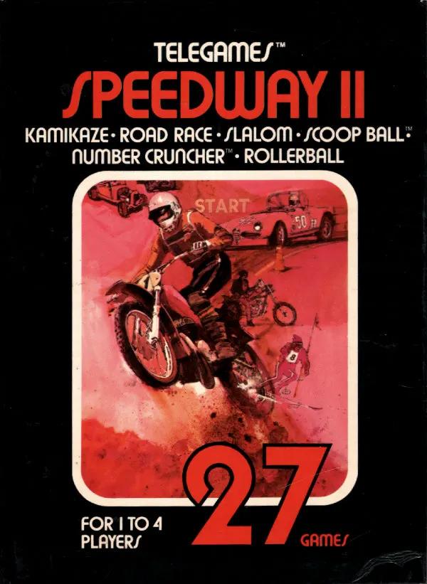 Game | Atari 2600 | Speedway II (Picture Label) Physical Video Games Game Atari