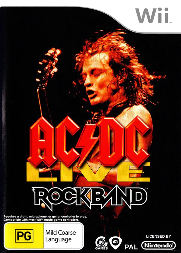 Game | Nintendo Wii | AC/DC Live: Rock Band Physical Video Games Game Nintendo