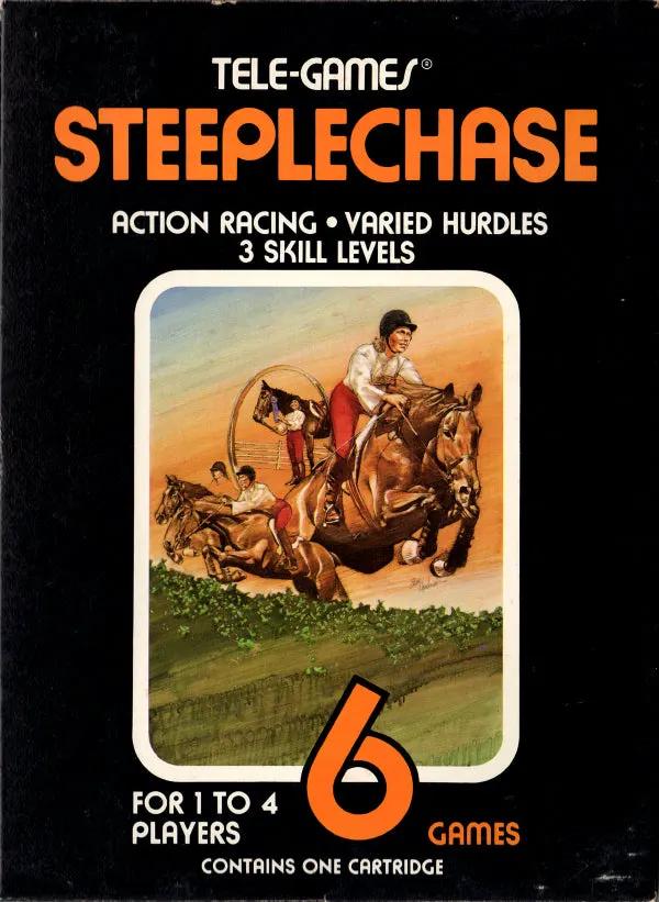 Game | Atari 2600 | Steeplechase Physical Video Games Game Atari